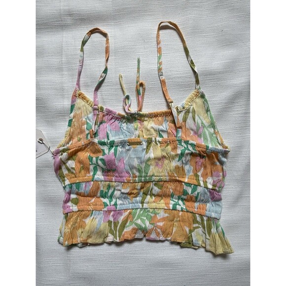 Billabong Sunkissed Cropped Cami Top Sz Medium New - Picture 4 of 7